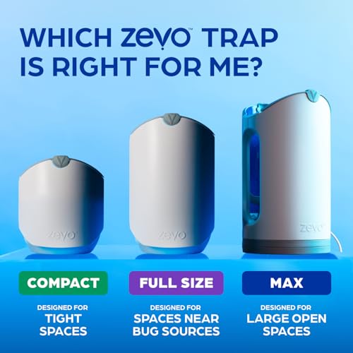 Zevo Flying Insect Trap Official Refill Cartridges - Fits Both Zevo Trap & MAX Indoor Fly Trap - Authentic Trap+Lock Technology to Catch Gnats, House & Fruit Flies (10 Official Refill Cartridges) - style: 10 Refill Cartridges