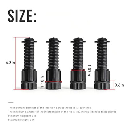 Leg Levelers Fit for Outdoor Camping Stove Explorer Stoves Expedition Stoves,For round stove legs with a diameter of 1.25 IN.Adjusts Legs Up to 3in on Uneven Ground, for 1.18-inch(ID) legs