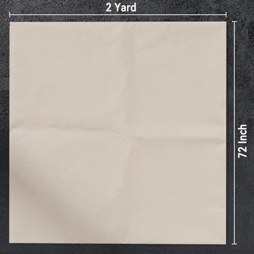 PHOENIX Canvas Fabric by the Yard - 72 Inch x 2 Yard (6 ft x 6 ft) - Cotton Duck Natural Material for Crafts Backing, Drop Cloth for Painting - size: 72" x 2 yard