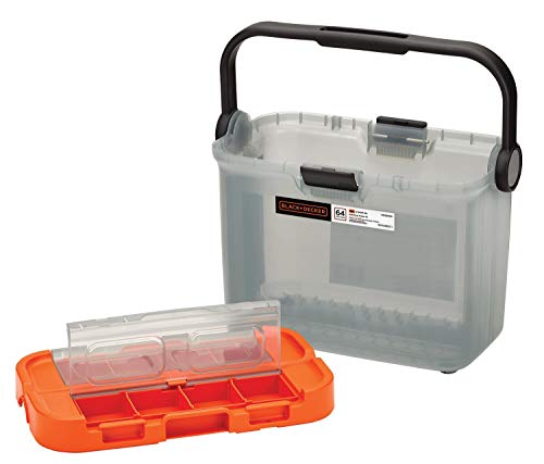 BLACK+DECKER 20V MAX Drill with Home Tool Kit, 64-Piece (BCKSB62C1)