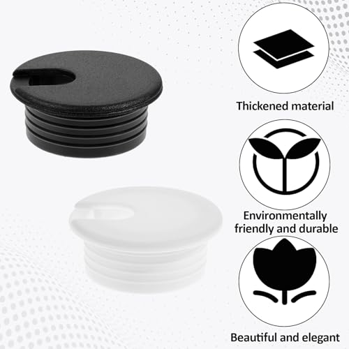 4 Pcs Flexible Desk Grommet 1-1/2 Inch Cable Grommet Cable Hole Cover Hole Covers for Cords Grommets for Desk Holes Drywall Holes Cover for Desktop Wiring Management Protection