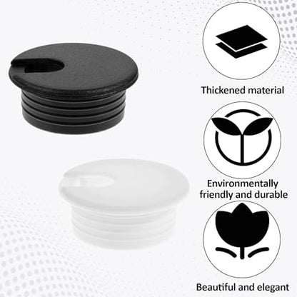 4 Pcs Flexible Desk Grommet 1-1/2 Inch Cable Grommet Cable Hole Cover Hole Covers for Cords Grommets for Desk Holes Drywall Holes Cover for Desktop Wiring Management Protection