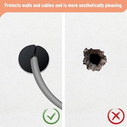 Cable Routing Kit for Starlink for 1 inch Wall Hole, Wall Bushing Grommet, Starlink Accessories, Silicone Cable Wall Pass, Starlink Anti-Slip Wall Grommets for Cables (1 inch) 2 Pcs (Pack of 2) - size: 1 inch 2pcs (Pack of 2)