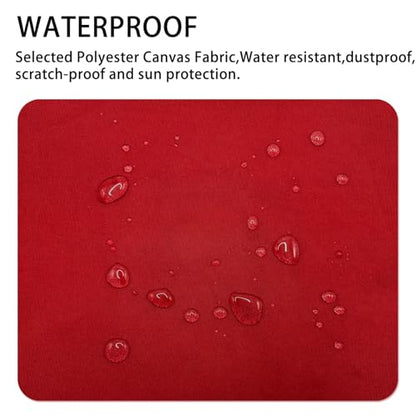 Gheeidau Canvas Repair Patch 9×11 Inch 3Pcs Waterproof Self-Adhesive Fabric Repair Patch for Tents,Boat Cover,Pop Up Canopy,Patio,Bags,Car Seats,Sofas,Furniture Cover(Red) - color: Red, size: 9"×11"×3PCS