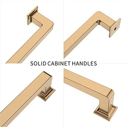 9BUILD 10 Pack 5 Inch Cabinet Handles - Champagne Bronze Cabinet Pulls for Kitchen and Dresser Drawers - color: Champagne Bronze, size: 5"/128MM Hole Center, style: 10 Pack