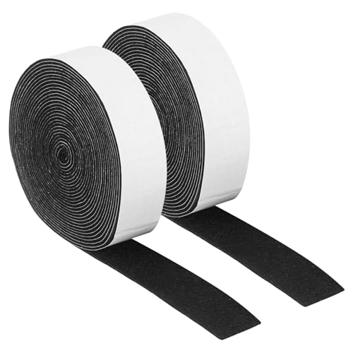 uxcell Felt Strips with Adhesive Backing, 2 Rolls 1" x 193" x 0.06" Anti Scratch Furniture Felt Tapes Self-Stick Pads for Protecting Hardwood Floor, Black - color: Black, size: 1"x193"x0.06"