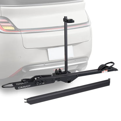 CRAVOT CyberRack E1 Ebike Rack, 100 lbs Capacity Foldable Bike Racks for Tow Hitch Heavy Electric Bike Carrier for 1 E-Bike, Up to 5-inch Fat Tire 2'' Receiver w/Lock - style: E1-25-100lbs