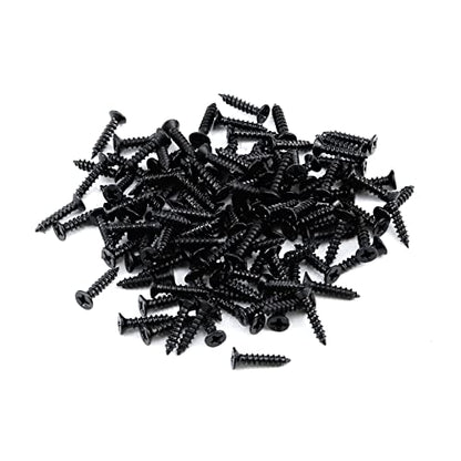 Antrader Folding Hinge, Cabinet Gate Closet Door Hinge 1-1/2'' Long Home Furniture Hardware with 96pcs Screws, Black, 24-Pack - color: Black, size: 1.5" x 0.94", 24pcs