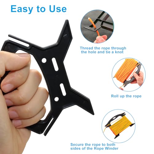 5Pcs Wind Up Cable Winder - Organizer for Charging Cables, String Lights, Fishing Reel & Kite Rope | Spooler Gadget for Fishing Enthusiasts