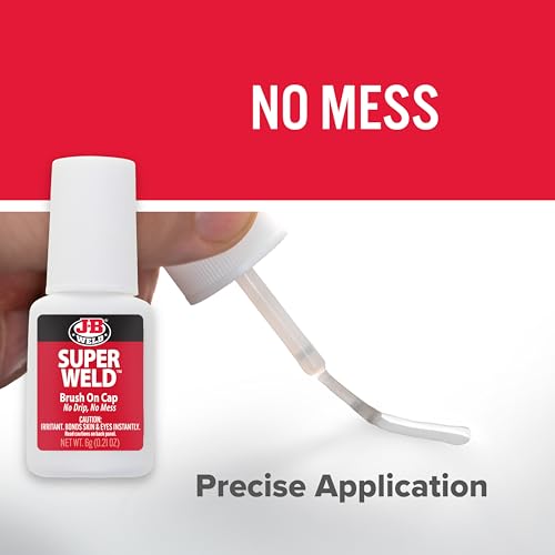J-B Weld 33106 SuperWeld Glue - Clear Super Glue - 0.2 oz. (Packaging may vary) - size: 6 gram