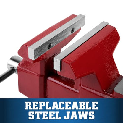 Wilton Utility Bench Vise, 5-1/2" Jaw Width, 5" Jaw Opening, 3-1/4" Throat (Model 675U) - size: 5-1/2 in. Width, style: 5 in. Opening