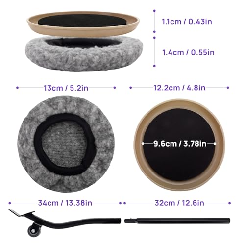 3-in-1 Furniture Sliders, Multi-Surface Furniture Movers with 8 PCS 4.8" Carpet Sliders, 4 PCS Hard Floor Socks and Reusable Heavy-Duty Moving Pads for Easy Floor Safe Furniture Moving - size: Large