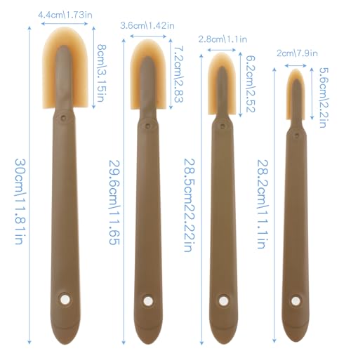 8PCS Rubber Caulking Tool, Reusable Silicone Caulking Caulk Grout Finishing Tool Sealant Spatula Spreader Kit for Kitchen Pantry Bathroom Floor Wall Corner Window Door (Set of 4 Sizes)