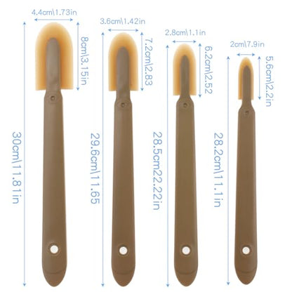 8PCS Rubber Caulking Tool, Reusable Silicone Caulking Caulk Grout Finishing Tool Sealant Spatula Spreader Kit for Kitchen Pantry Bathroom Floor Wall Corner Window Door (Set of 4 Sizes)