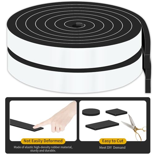 Weather Stripping Door Seal Strip,Window Weather Stripping,Strong Adhesive, Weatherproof, Reduce Noise, Gap Filler, Foam Insulation Tape for Doors and Windows (Black,1 in x 3/8 in x 13Ft) - size: 1 In x 3/8 In x 13Ft
