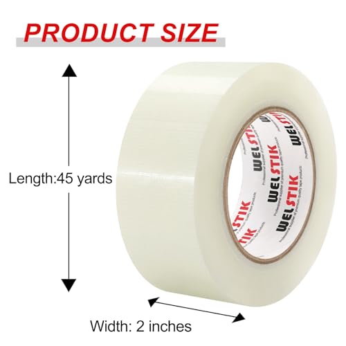 WELSTIK Professional Grade Duct Tape, Waterproof Gaffer Matte Cloth Fabric,Duct Tape for Photographers,Waterproof Gaffer Tape (2 Inch X 45 Yards,Clear) - color: Clear, size: 2"X45yard