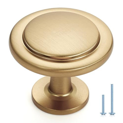Ravinte 30 Pack Champagne Bronze Cabinet Pulls 1-1/4 inch Kitchen Cabinet Knobs Drawer Knobs Dresser Handles Drawer Pulls Door Dresser Handles - color: Champagne Bronze