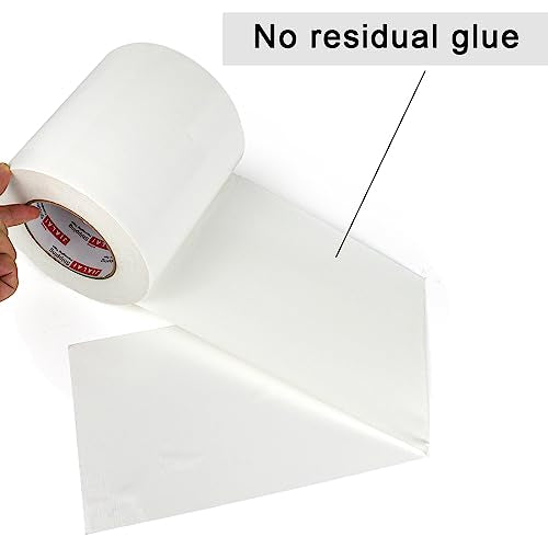 JIALAI HOME 6" White Duct Tape, Heavy Duty 6 inch x 55 yds (164 ft) Wide Duct Tape, Waterproof, UV Resistant for Crafts, Home Improvement, Repairs, & Projects - color: White