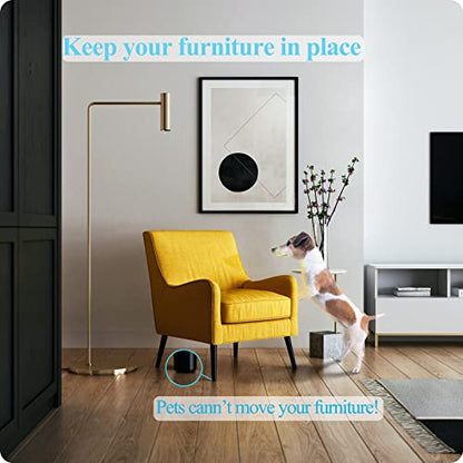 Non-Slip Furniture Pads,Solid Round Rubber Feet,12PCS 2 inch,20PCS 1",Stoppers,Self Adhesive Anti-Sliding Grippers for Bed,Couch,Table,Prevent Hardwood Floors Scratching Black - size: 1 Inch Round and 2 Inch Round