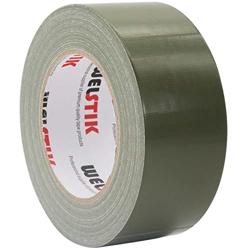 WELSTIK Professional Grade Army Green Tape Duct Tape, Waterproof Duct Cloth Fabric,Duct Tape for Photographers,Repairs, DIY, Crafts, Indoor Outdoor Use,2 Inch X 45 Yards, Olive Green - color: Olive Green, size: 2"X45yard