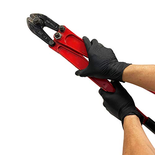KingSeal UltraBlack-3D Nitrile Exam Gloves, Medical Grade, 6 MIL, Diamond-Texture Grip, Various Sizes and Packs (100 Count) - size: Medium