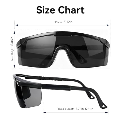 Safety Goggles Protective Eyewear Goggles, Anti Droplet Debris Googles for Work Lab - color: Black Lens