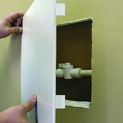 Watts 8 X 8 Inch Spring Fit Access Panel Polystyrene Wall Hole Cover for Drywall - size: 8 Inch X 8 Inch