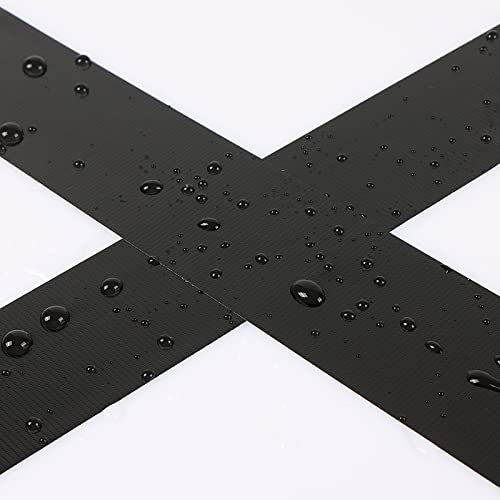 3 Pack Duct Tape Heavy Duty Waterproof No Residue Black Duct Tape Total Length 60 Yards x 1.88 Inch x 9Mils,Strong Adhesive Black Tape for Indoor Outdoor Repairs Tear by Hand - size: 1.88in X 20yds
