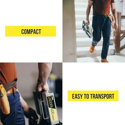Ideal Security Foldable Ladder-Aide PRO: Fits Steps 4.921" to 7.875" High, Ladder Extender, Accessories, Stabilizer, Leveler for Single and Extension Ladders - style: Ladder-Aide PRO