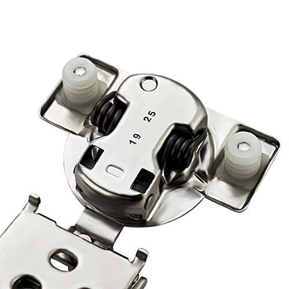 Ravinte 2 Pack 1 Pair 1/2 inch Overlay Soft Close Kitchen Cabinet Hinges Stainless Steel Adjustable Kitchen Hinges Satin Nickel Cabinet Hardware - size: 1/2 inch Overlay