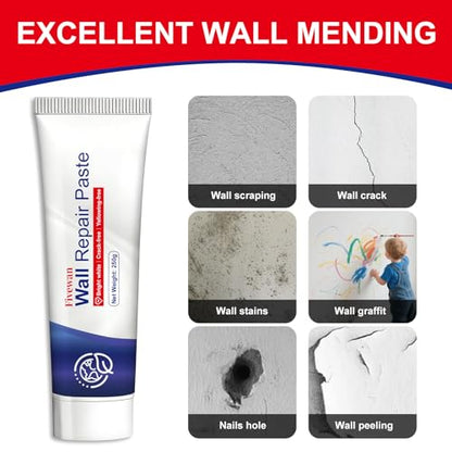 Drywall Repair Kit, Fivewan Wall Patch Repair Kit, Wall Mending Agent with Scraper, Simple Filling of Wall Holes＆Efficient Crack Repair