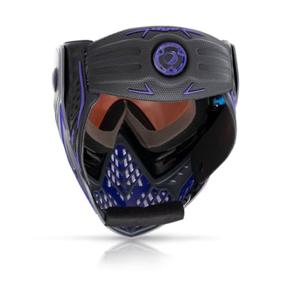Maddog Dye i5 Thermal Anti-Fog Paintball Airsoft Mask Goggle System Combo with Microfiber Bag | Safety Certified Protection - color: Barney