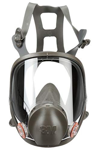 3M Full Facepiece Reusable Respirator 6800, NIOSH, Large Lens, ANSI High Impact Eye Protection, Silicone Face Seal, Four-Point Harness, Comfortable Fit, Painting, Dust, Chemicals, Medium - style: Medium