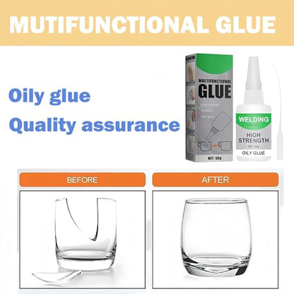 Magic Glue, Universal Super Glue Strong Bonding Magic Glues Multifunctional Magic Glues Oily Glue All Purpose Super Glues for Metal, Plastic, Wood, Ceramics (2 Pcs) - color: 2 Pcs
