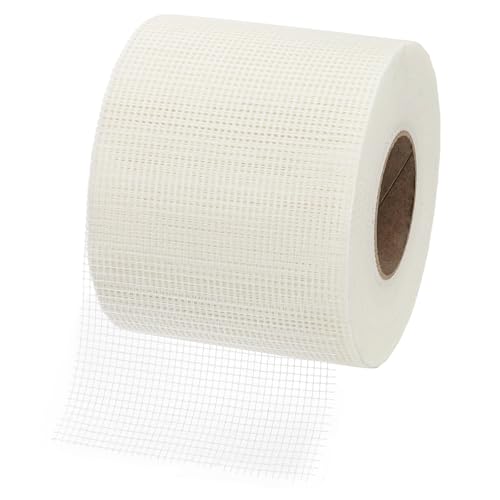 PATIKIL Drywall Repair Mesh Tape, 6 inch x 328 ft Fiberglass Repair Patch Self-Adhesive Dry Wall Joint Tape 7 Mesh Wall Hole Crack and Seam Patch, White - size: 6 inch x 328 Feet