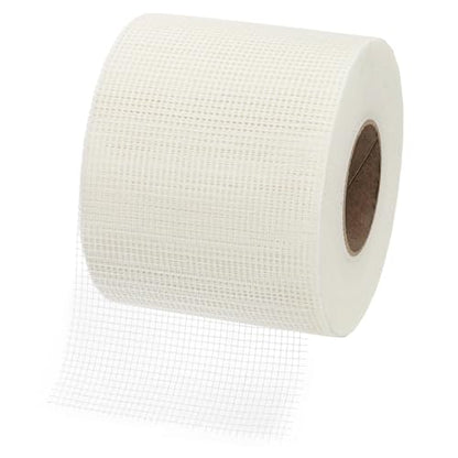 PATIKIL Drywall Repair Mesh Tape, 6 inch x 328 ft Fiberglass Repair Patch Self-Adhesive Dry Wall Joint Tape 7 Mesh Wall Hole Crack and Seam Patch, White - size: 6 inch x 328 Feet