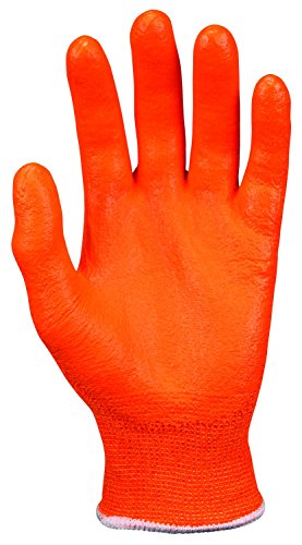 MCR Safety Gloves 9178NFOXL 13 Gauge DuPont Kevlar Shell, Cut Resistant Work Gloves, Nitrile Foam Coated Palm and Fingers, Hi-Vis Orange, X-Large, 1-Pair - size: X-Large
