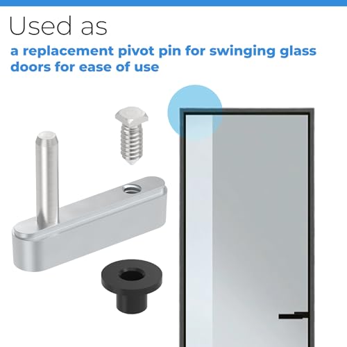 PalpitateC Shower Door Pivot Block with 3/4" Pin fit for Framed Swing Shower Doors, Framed Swing Shower Door Replacement Pivot Bracket - size: #SDPB34