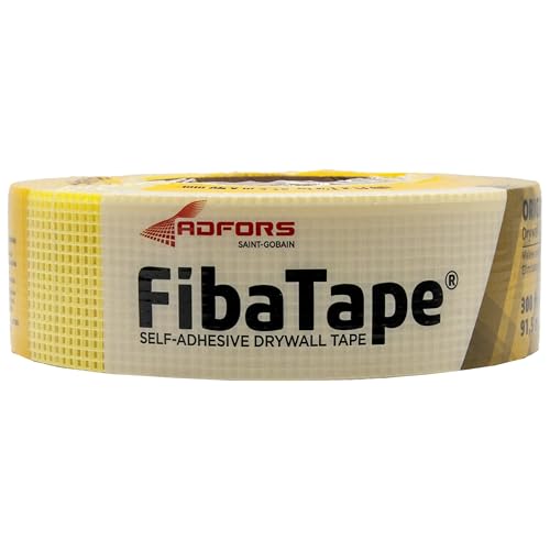 ADFORS Saint-Gobain FDW6429-U FibaTape Drywall Joint Tape, 1-7/8-Inch x 300-Feet, Yellow