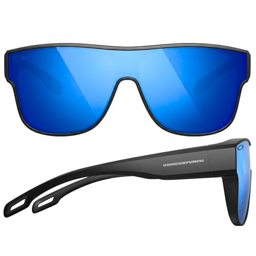 Cover-Ups Black Fit Over Sunglasses - Wrap Around Sunglasses - People Who Wear Prescription Glasses in the Sun - color: Blue