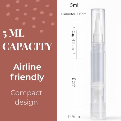 Refillable Touch Up Paint Pen Set, 4 Pcs Fillable Paint Pens with 4 Syringes, Precision Wall Paint Touch Up Brush for Walls, Wood Floors, Cabinets, Doors and Windows