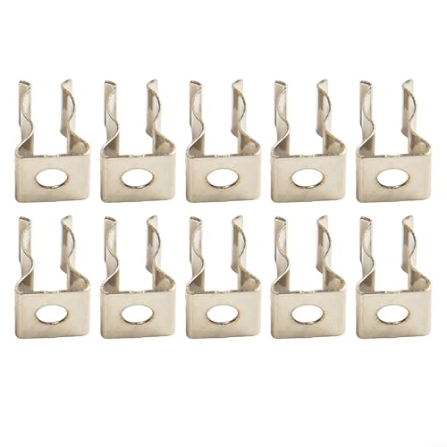 10 Pack Heavy Duty Manganese Steel Spring Terry Clips Wall Mount Tool Holders for Garage, Shed, and Workshop Organization, Fits 0.24 to 2 Inch Handles(6mm) - size: 6mm