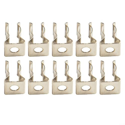 10 Pack Heavy Duty Manganese Steel Spring Terry Clips Wall Mount Tool Holders for Garage, Shed, and Workshop Organization, Fits 0.24 to 2 Inch Handles(6mm) - size: 6mm