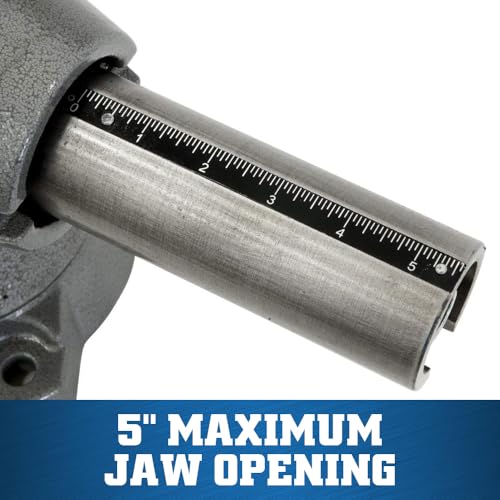 Wilton Multi-Purpose Bench Vise, 5-1/2" Jaw Width, 5" Max Jaw Opening, 2-3/4" Throat (Model 550P) - size: 5-1/2 in.