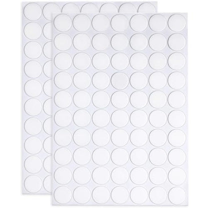 JANYUN 140 Pieces Adhesive Dots,Removable Round Putty Clear Tack No Trace Small Tape Stickers for Wall Hanging Festival Poster Office Party Decoration Picture Crafts - size: 20mm Round 140pcs