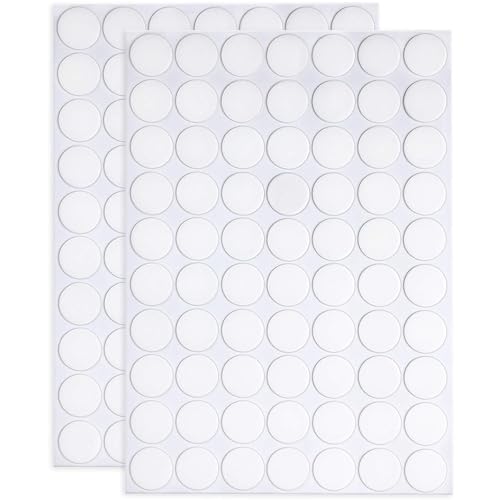 JANYUN 140 Pieces Adhesive Dots,Removable Round Putty Clear Tack No Trace Small Tape Stickers for Wall Hanging Festival Poster Office Party Decoration Picture Crafts - size: 20mm Round 140pcs