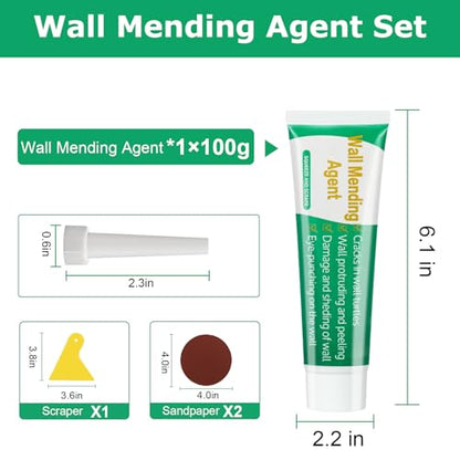 Drywall Repair Kit, 1 Pack Wall Mending Agent,Wall Surface Hole Fill Quick and Easy Solution - color: 1 Pack A