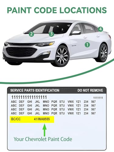 Car Touch Up Paint Black(GBA/WA8555/WA848) for Chevrolet, Color Accurate Car Scratch Repair Remover Pen Fix Auto Paint Chips and Nicks - color: Black(GBA/WA8555/WA848)for All Models