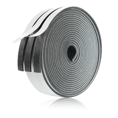 Weather Stripping Door Seal Foam Tape for Doors Windows 1/2 Inch W x 1/8 Inch T 50 FT Strong High Density Foam Insulation Strips Adhesive Tape - size: 1/2 Inch W x 1/8 Inch T 50Ft