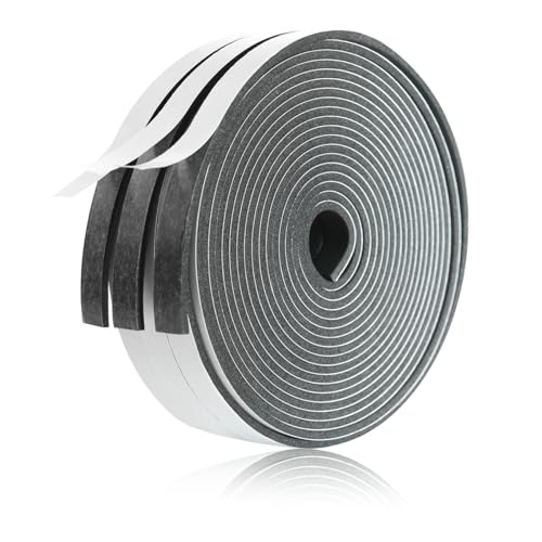 Weather Stripping Door Seal Foam Tape for Doors Windows 1/2 Inch W x 1/8 Inch T 50 FT Strong High Density Foam Insulation Strips Adhesive Tape - size: 1/2 Inch W x 1/8 Inch T 50Ft